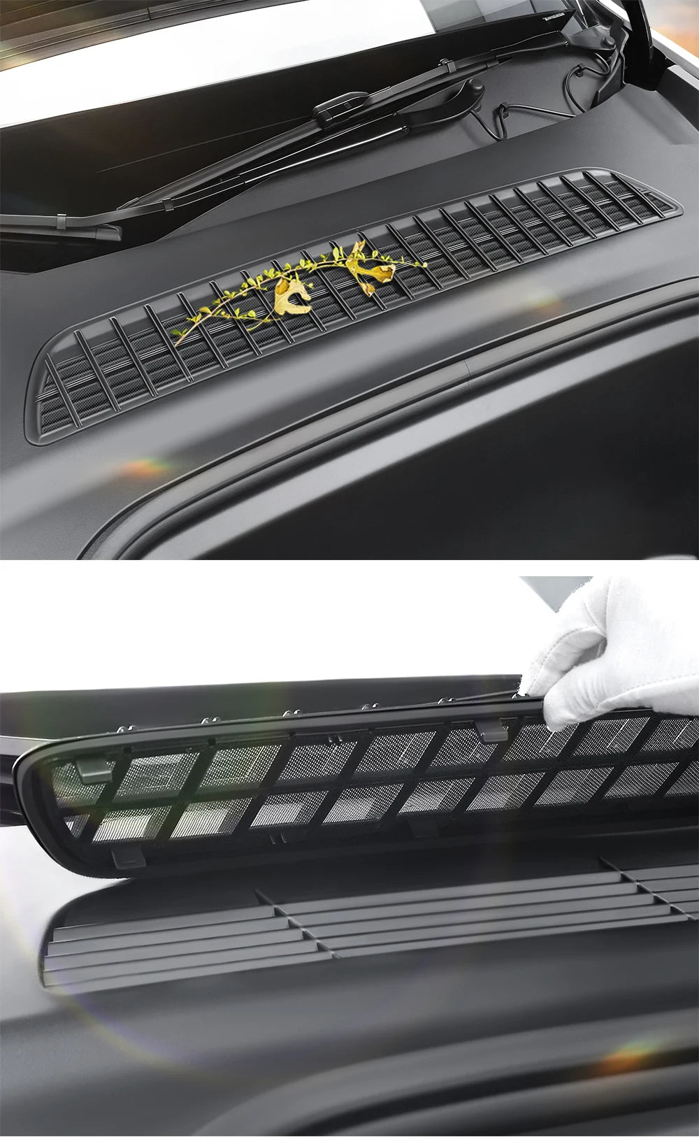 YZ Air Inlet Protective Cover For Tesla Model Y/YL 2026 Juniper Anti-insect Anti-fouling Front Air-Conditioning Insect-proof Net