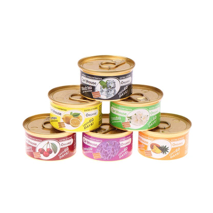Creative Car Aromatherapy Wooden Blocks Canned Deodorizing Fiber Air Freshener Coffee Fruits Flavor Interior Deodorant Supplies