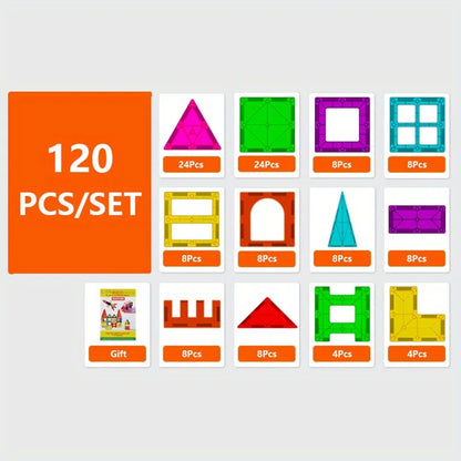 Magnetic Building Blocks Set Magnetic Tiles Magnet Sheet Construction Building Puzzle Boys Girls Children Montessori Toys Gifts
