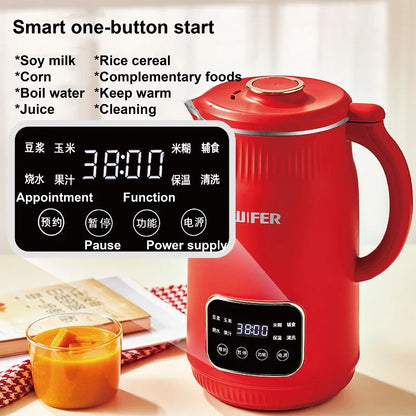 1.5L Soy Milk Machine12h Appointment Filter-free Wall Breaking Machine Mixer Home Electric Juicer Multifunctional Food Processor