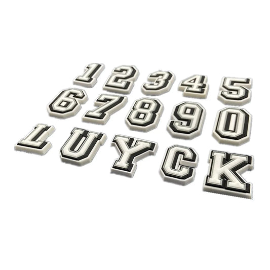 1-39PCS Letter Angle Number Good Quality Shoes Charms DIY PVC Shoe Bag Accessories For Wristband Pendant Decoration Party Gifts