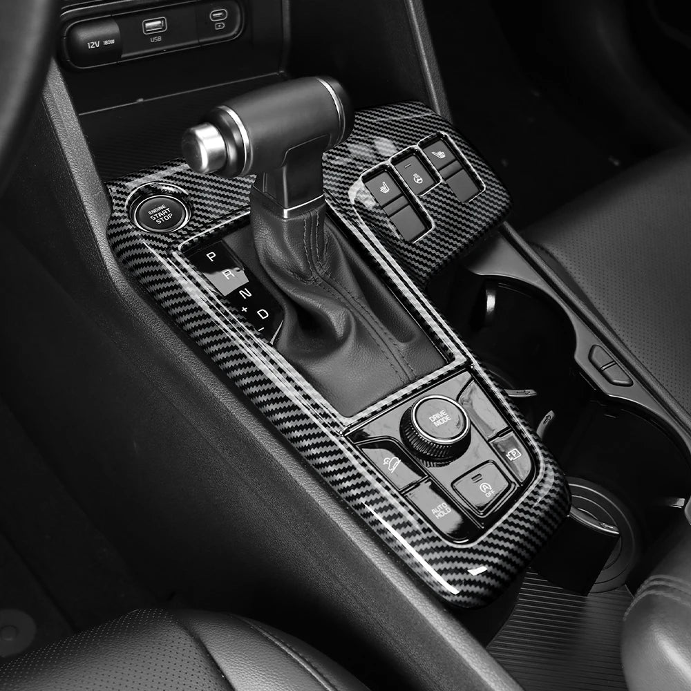 Car Center Control Panel For Tuning Kia Sportage NQ5 2022 2023 Left Hand Drive Gear Shift Cover Central Decal Protection
