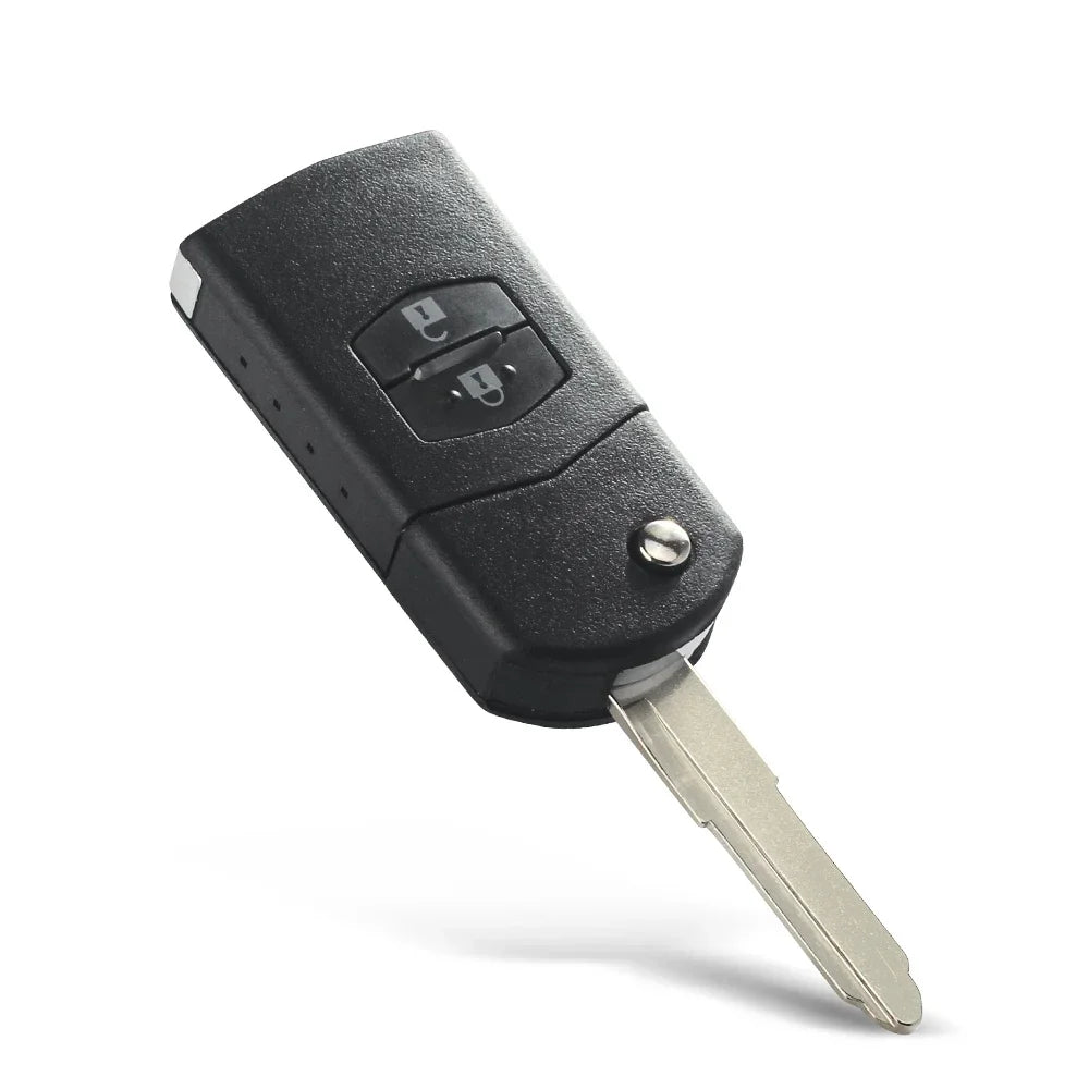 KEYYOU With Battery For Mazda 2 / 3 / 5 / 6 / MX5 / CX7 SKE126-01 Folding Remote Key Car Starter 2/3 Buttons 433MHz 4D63 Chip