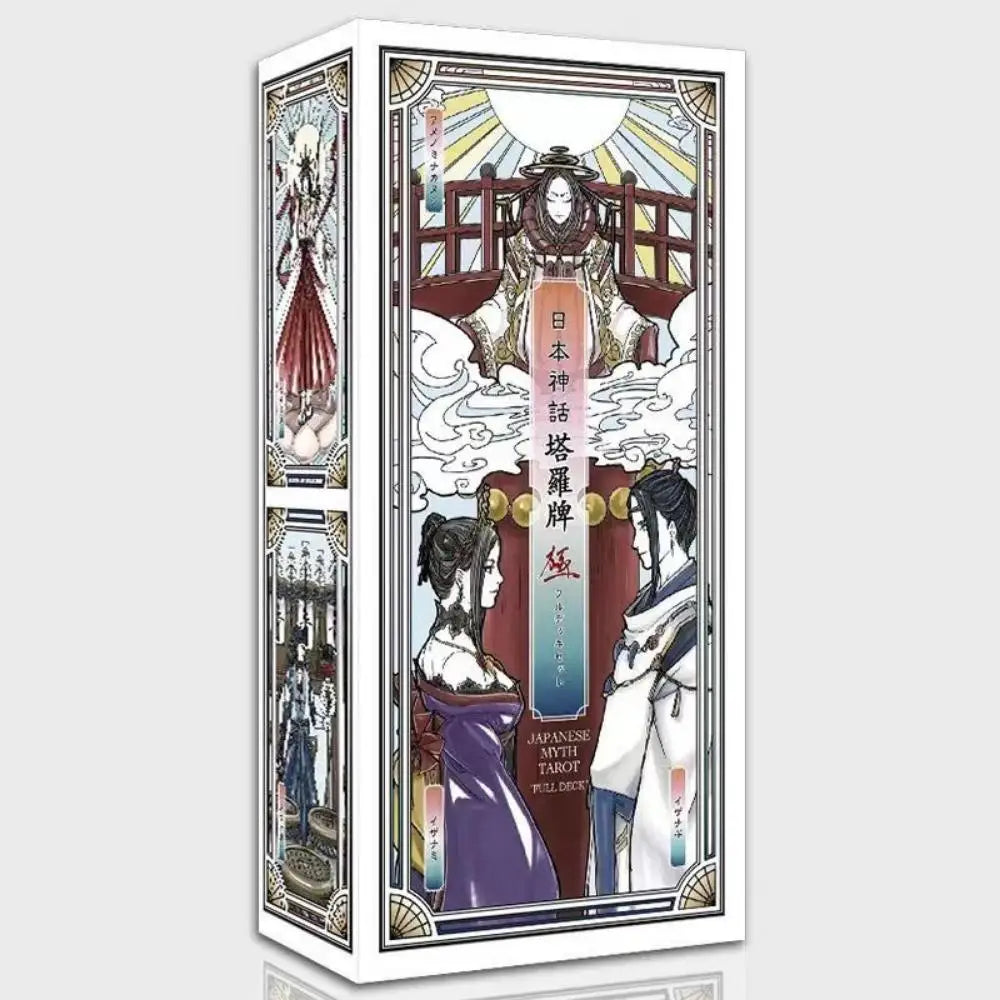 Japanese Myth Tarot Deck Cards Read Future Tarot Deck Card Game 78 Pcs Cards with Velvet Tarot Bag for Beginners 12.5*6cm