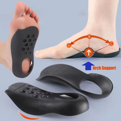 Flat Foot & O-Leg Correction Insoles | Orthopedic Arch Support Insert | Plantar Fasciitis Pain Relief | Unisex Breathable Foot C