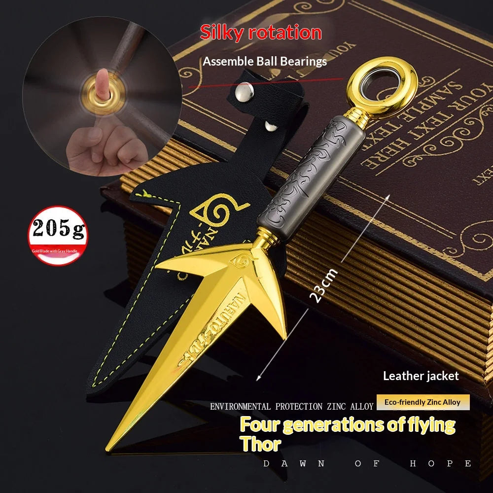 Naruto Metal Shuriken Rotatable Bearing Ninja Star Anime Peripheral Cosplay  Model Collectible Decor For Anime Enthusiasts
