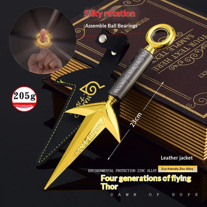 Naruto Metal Shuriken Rotatable Bearing Ninja Star Anime Peripheral Cosplay  Model Collectible Decor For Anime Enthusiasts