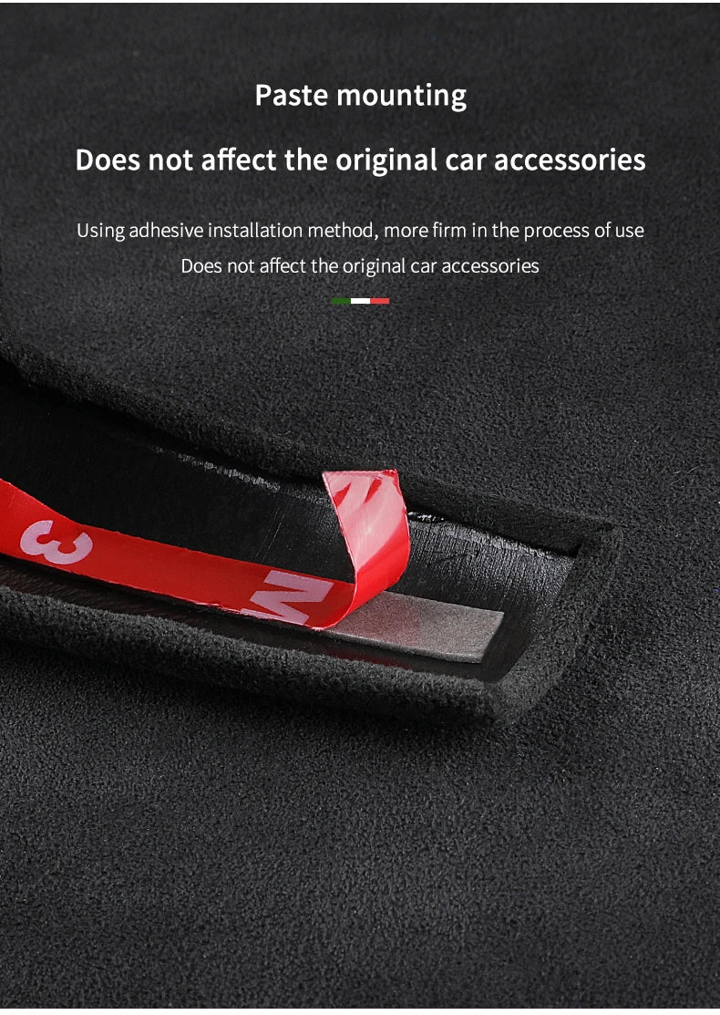 Car Center Console Gear Shift Head Knob Cover Trim Alcantara Suede F For Alfa Romeo Giulia Stelvio Refit Car Accessories