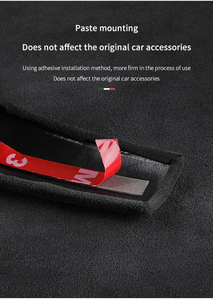 Car Center Console Gear Shift Head Knob Cover Trim Alcantara Suede F For Alfa Romeo Giulia Stelvio Refit Car Accessories