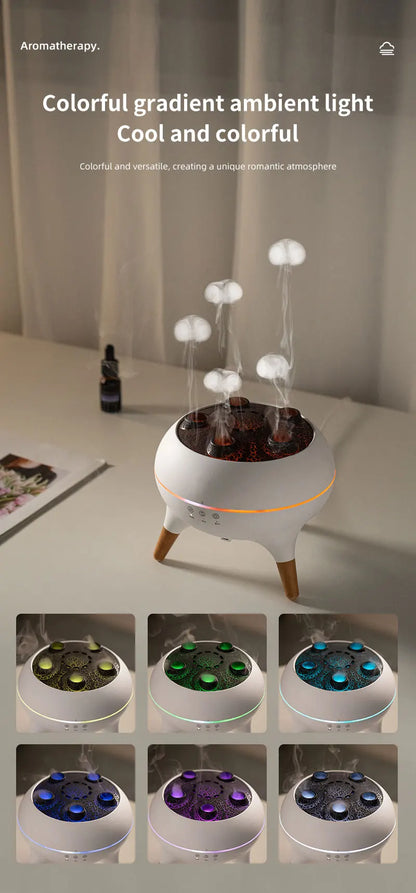 Jellyfish Aroma Humidifier Aromatherapy Diffuser Creative Ultrasonic Essential Oil Diffuser Remote Control Mist Humidifier