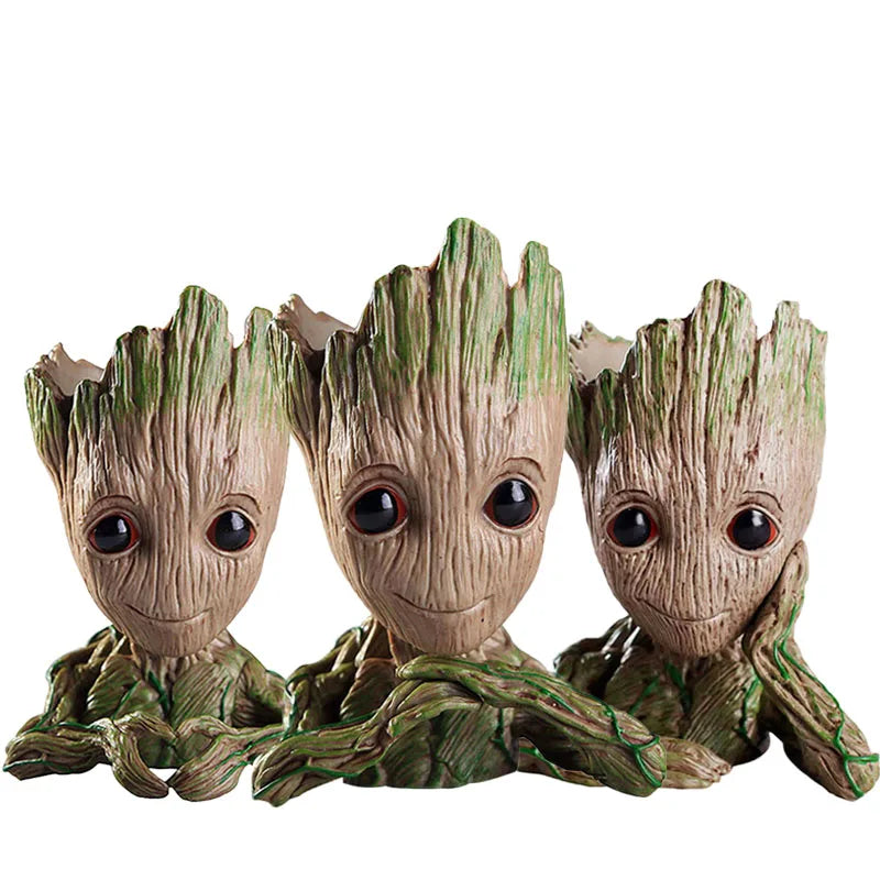 Groot Flower Home Decoration Vases Multifunction Groot Flower Pot Ornaments Arrangement Action Character Figurine Pen Holder