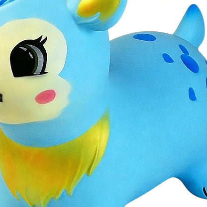Bouncy Horse Inflatable Ride on Horse Bouncer Kids Jumping Hopping Animal Toys for Outdoor Home Preschool Classroom Playroom