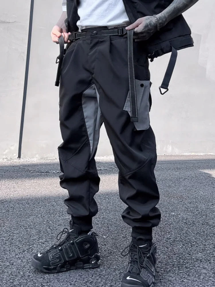 American Casual Workwear Tactical Pants Men's Trendy Brand Functional Punk Heavy Duty Paratrooper Combat Crawler Spring