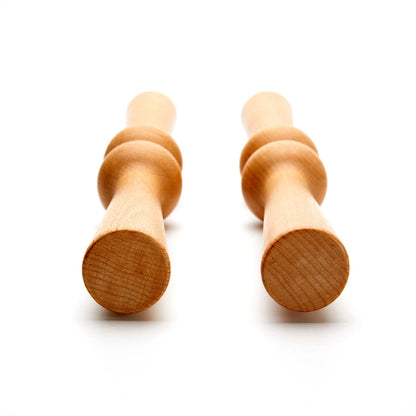 Wood Back Roller, Spine Stretcher & Aligner, Ma Roller, Back Cracker for Back Pain Relief & Muscle Recovery,Manual Back Massager