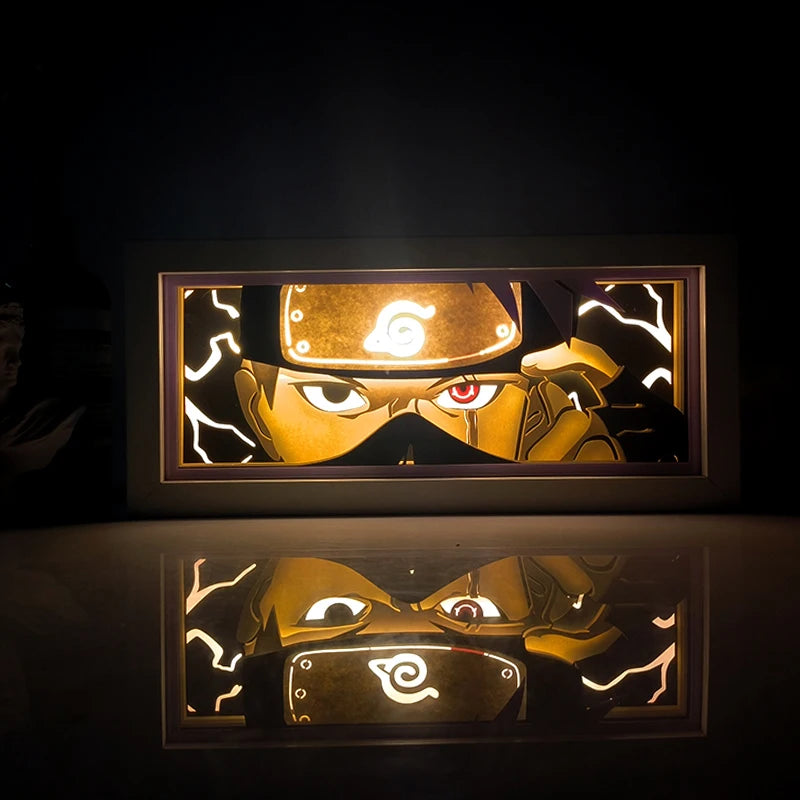 Anime Series Paper-Cut Light Room Bedroom Night Light Remote Control Colorful Light Box Atmosphere Light
