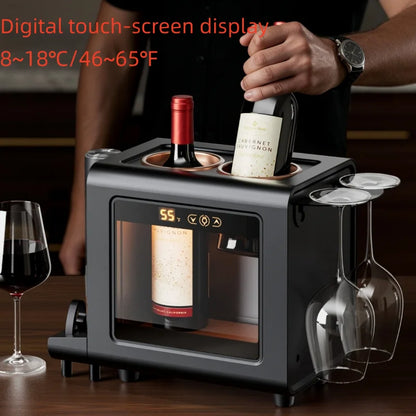 Constant Mini Electric Wine Chiller Semiconductor Cooling  All-in-1 Set Bottle Cooler