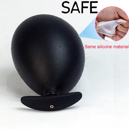 Pumped Inflatable BDSM Gag in Mouth Bondage,Silicone Vagina Butt Anal Plug/Dilator Large/ Training,Sex Toys For Couples