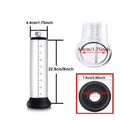 Acrylic Penis Pump Manual Penis Enlarger Sex Toy For Men Vacuum Pump Male Masturbation Penis Extender Trainer Adults Sex Product