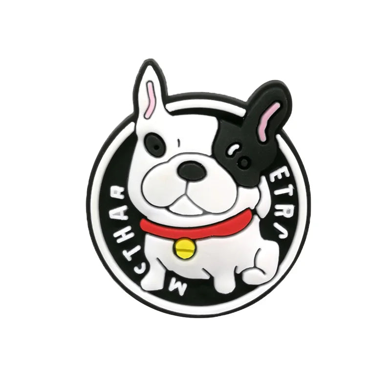 1/100pcs Dog Pins for Shoe Dachshund Corgi Chenery Bulldog Shoe Charms Shoe Accessories for Women Men Kids Gift Clog Buckles