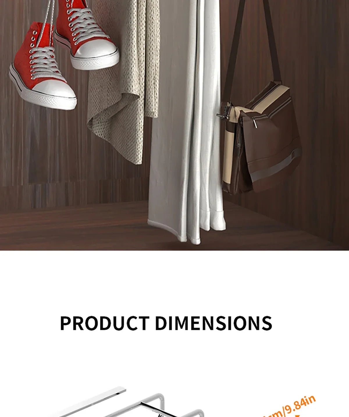 Installation-free Kitchen Cabinet Under Shelf No-Punch Large Capacity Storage Board Pot Cover Holder Towel Tissue Storage Rack