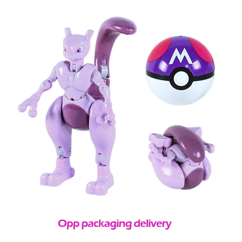 Pokemon Pokeball Figure Pikachu Dragonite Lapras Psyduck Mewtwo Gyarados Solgaleo Lunala Eevee Poke Ball Toy Kids Birthday Gift