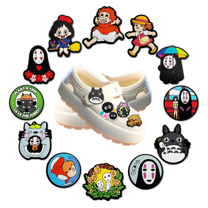 Japanese Cute Beast High-Quality Shoes Charms DIY PVC Shoe bag Accessories For Wristband Pendant Decoration Xmas Gifts