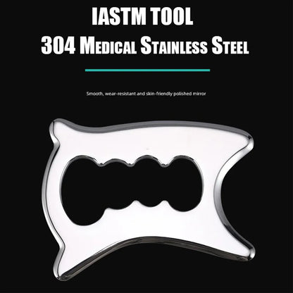 Stainless Steel Gua Sha Stick Deep Tissue Relax Cellulite Massager for Body Slimming Scraping Board Muscle Massage Relaxation