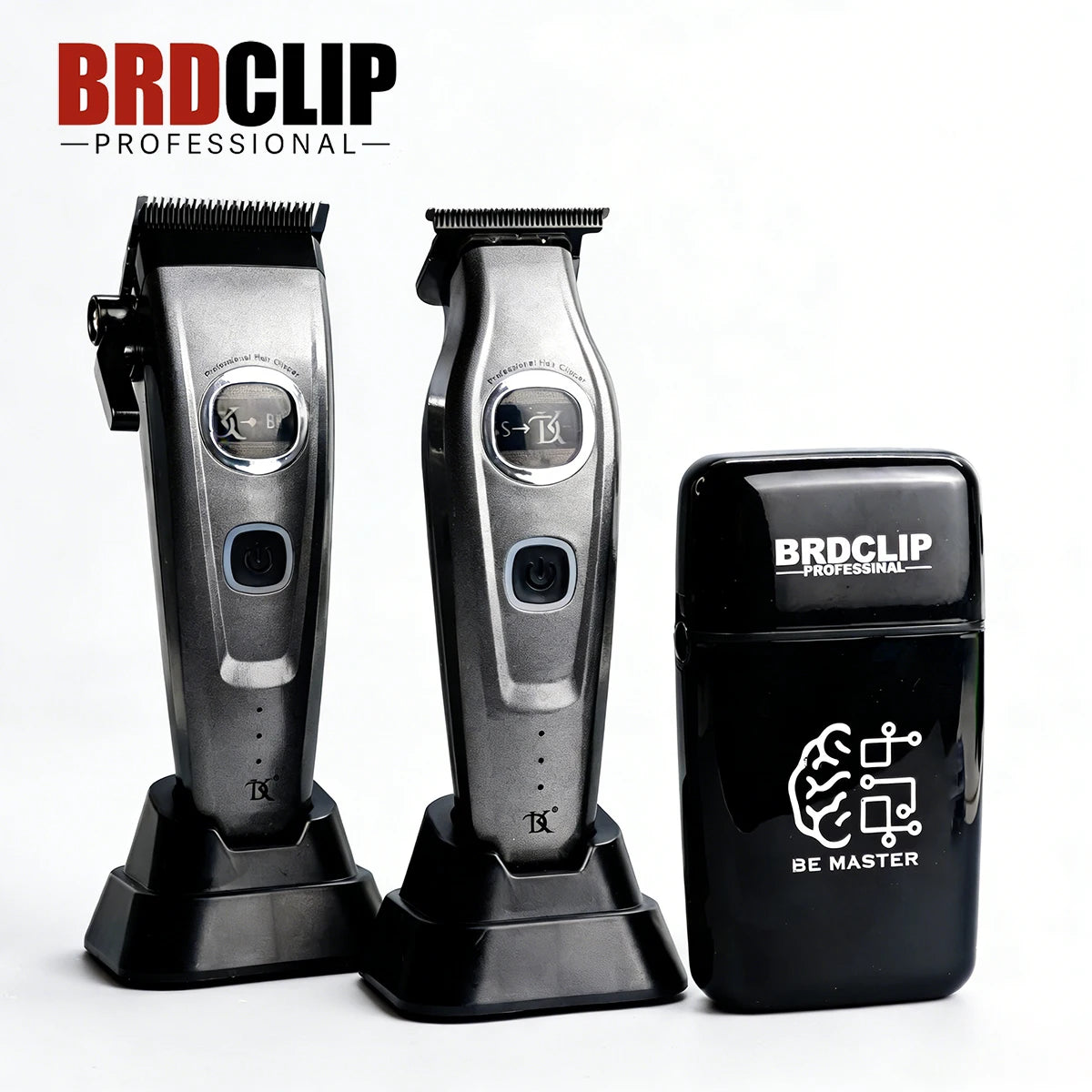 BRDCLIP 609 10000RPM Grey Professional Hair Clipper 7500RPM External Rotor Brushless Motor DLC Blade Hair Trimmer Barber Shaver