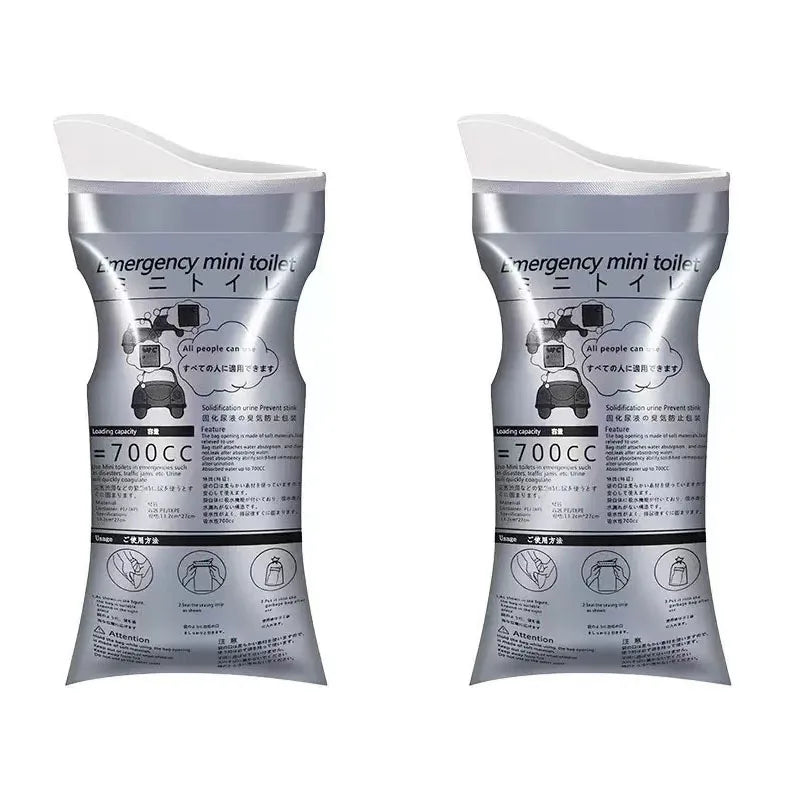 Disposable Urine & Vomit Bags, 700ML Portable Urinal for Women/Men, Emergency Travel, Camping, Traffic Jam, Pregnant, Patient