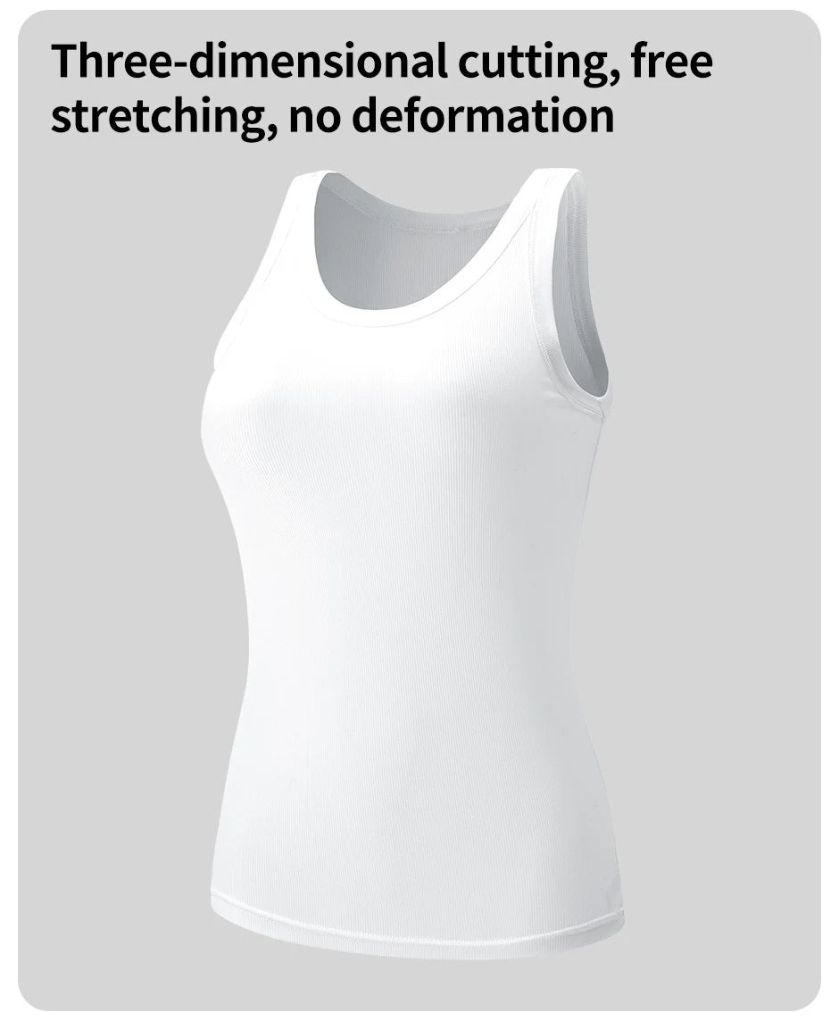 6/3/1 Piece Ladies Bottoming Solid Color Fashion Threaded Vest Casual Joker Sports Girl Mixed Color Combination Coat Parent-chil