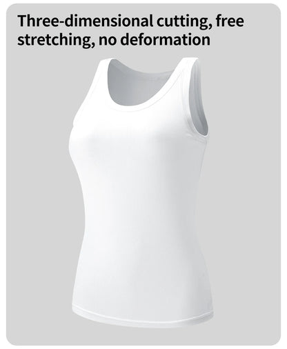 6/3/1 Piece Ladies Bottoming Solid Color Fashion Threaded Vest Casual Joker Sports Girl Mixed Color Combination Coat Parent-chil