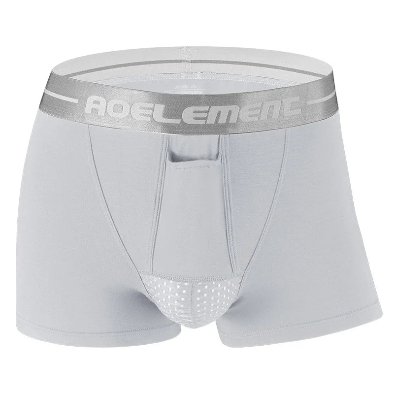 5pcs Men's spermatic cord bullet separation underwear scrotal episcular vein underpants ice silk pouch varicose men's boxers