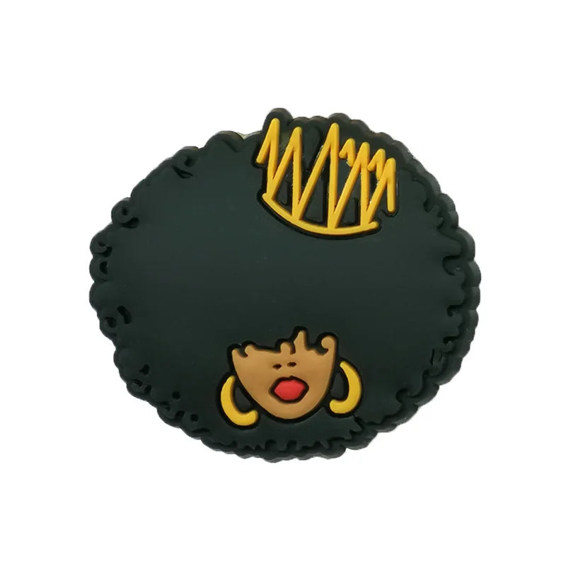 1/25PCS Hip Hop & Fitness Theme Shoe Charms Set DIY Decorative Pins Lion Dumbbell Clogs Accessories Shoe Buckles for Women Men