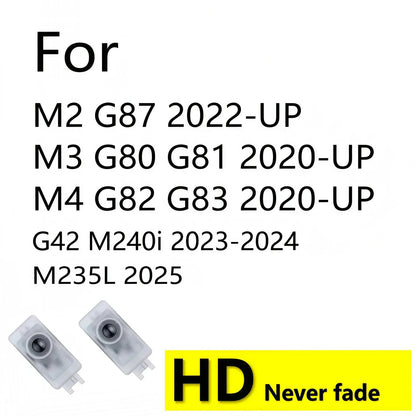 HD LED Car Door Projector Light For BMW M2 G87 G42 M240i M3 G80 G81 M4 G82 G83 G20 G22 2020 2021 2022 2023 2024 2025 Accessories