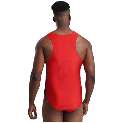 Men's Sleeveless Wrestling Singlet Leotard Racer Back Tank Bodysuits Gymnastics Fitness Jumpsuits Shapwear Ballet Dancewear