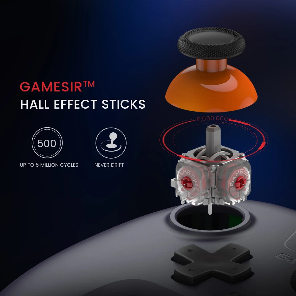 GameSir Nova Lite Switch Controller Hall Effect Gamepad for Nintendo Switch iPhone Android Mobile Phone Windows PC Steam