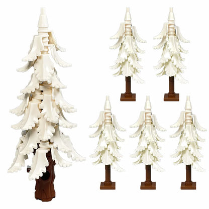 MOC City Garden Building Block Set – DIY Assembly Pine & Pine And Cypr, Street View Forest Plants, Trunk Leaves Grass Accessorie
