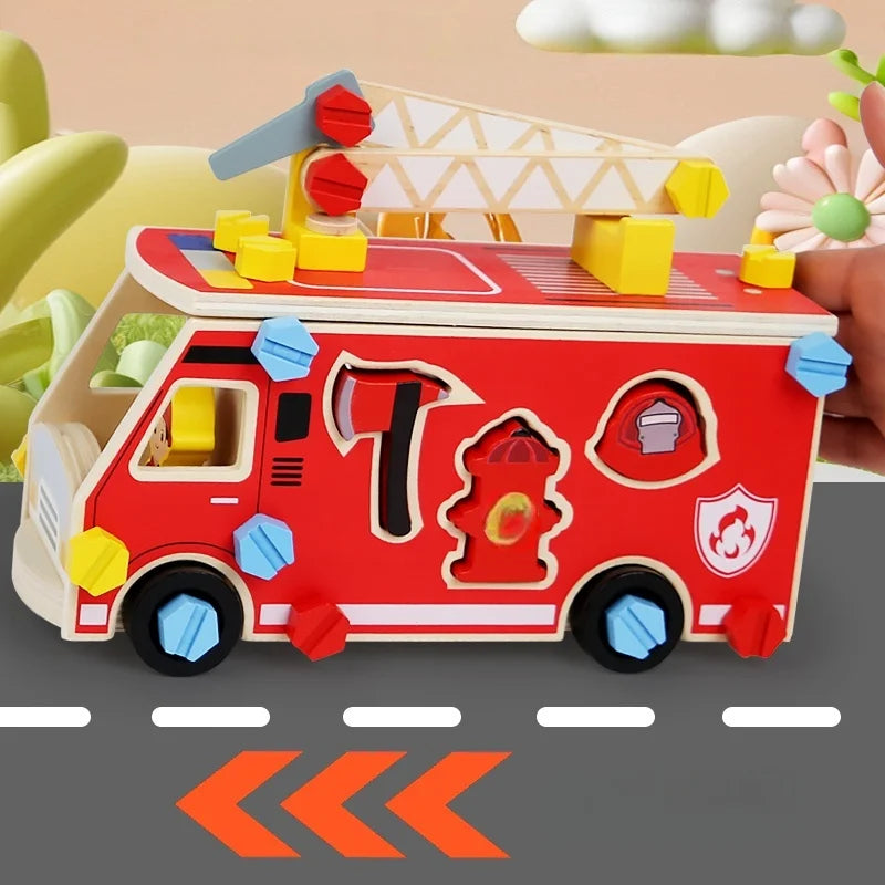 Montessori Wooden Toys Pretend Play Tools Construction Toy Nut Screw Disassembly Assembly Toolbox  Educational Toys for Kids