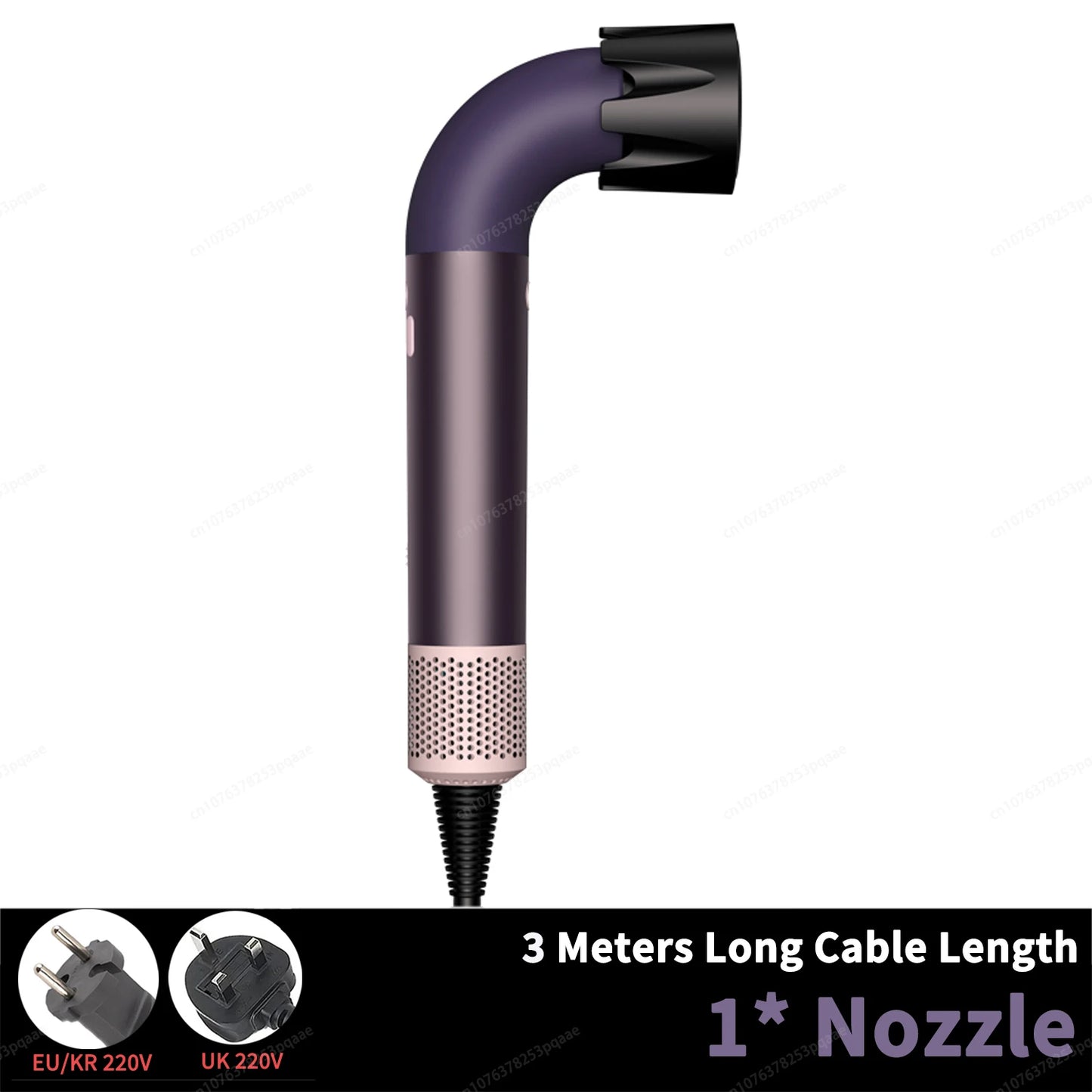 1400 Watt Super 200 Million Anion Blow Dryer Mini Portable Hair Dryer With Diffuser Nozzles Ions Hair Care Dryer Cold/Hot Wind