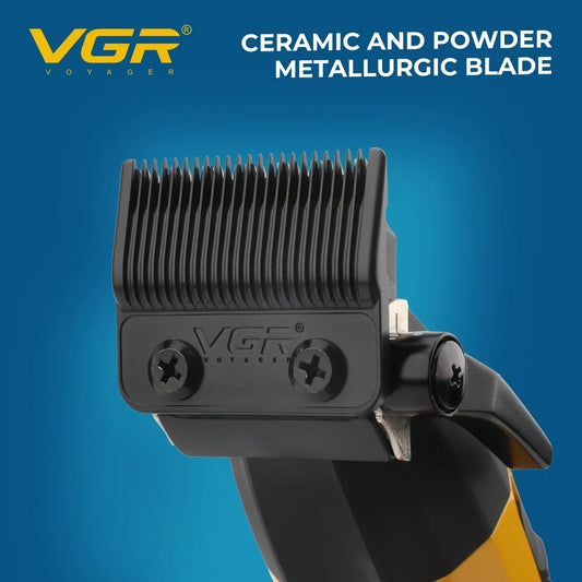 VGR Hair Trimmer Professional Hair Clippers Electric Trimmer Adjustable Hair Cut Machine Metal Clippers and Trimmers Set V-285
