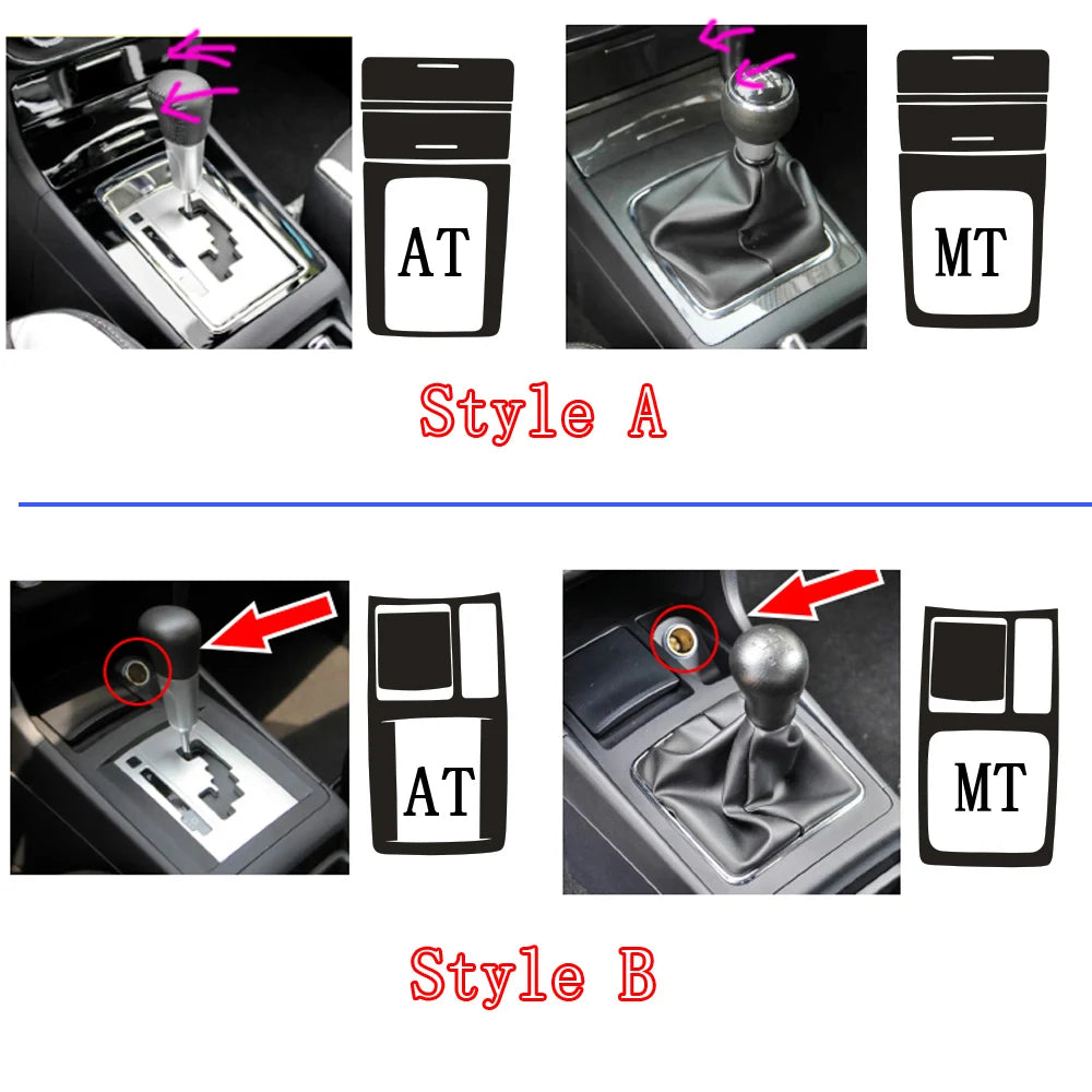 For Mitsubishi Lancer EX2009-2016 Interior Central Control Panel Door Handle Carbon Fiber Stickers Decals Car styling Accessorie