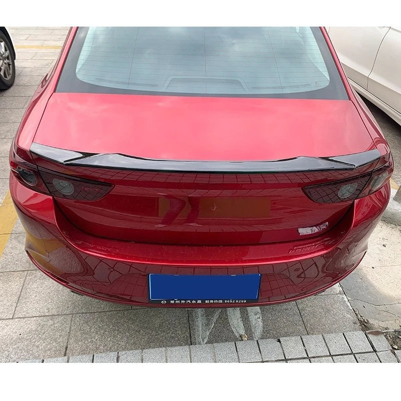 For Mazda 3 Axela 2020 2021 2022 2023 Car Rear Trunk Lid Tail Wing Spoiler Lip Extension Exterior Trim Modification ABS