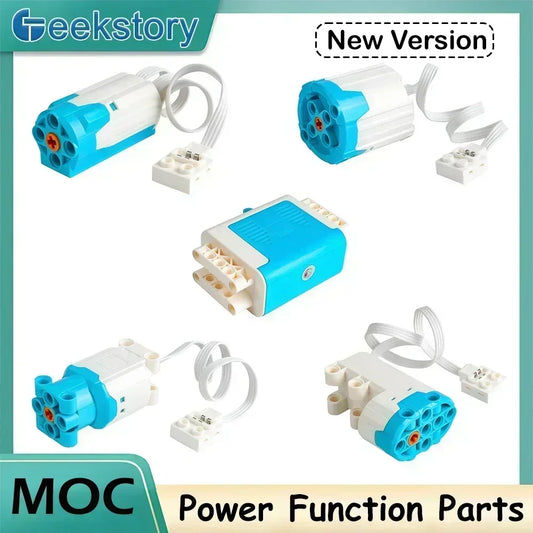 New Version MOC Power Functions M L XL Servo Motor 8883 88003 8882 AA Battery Box 8881 Technical Part Building Blocks for legoed