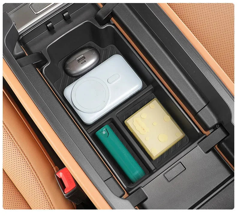For Chery iCAR V27 2026 Silicone Central Control Lower Storage Box Interior Storage Privacy Box Modification Accessories