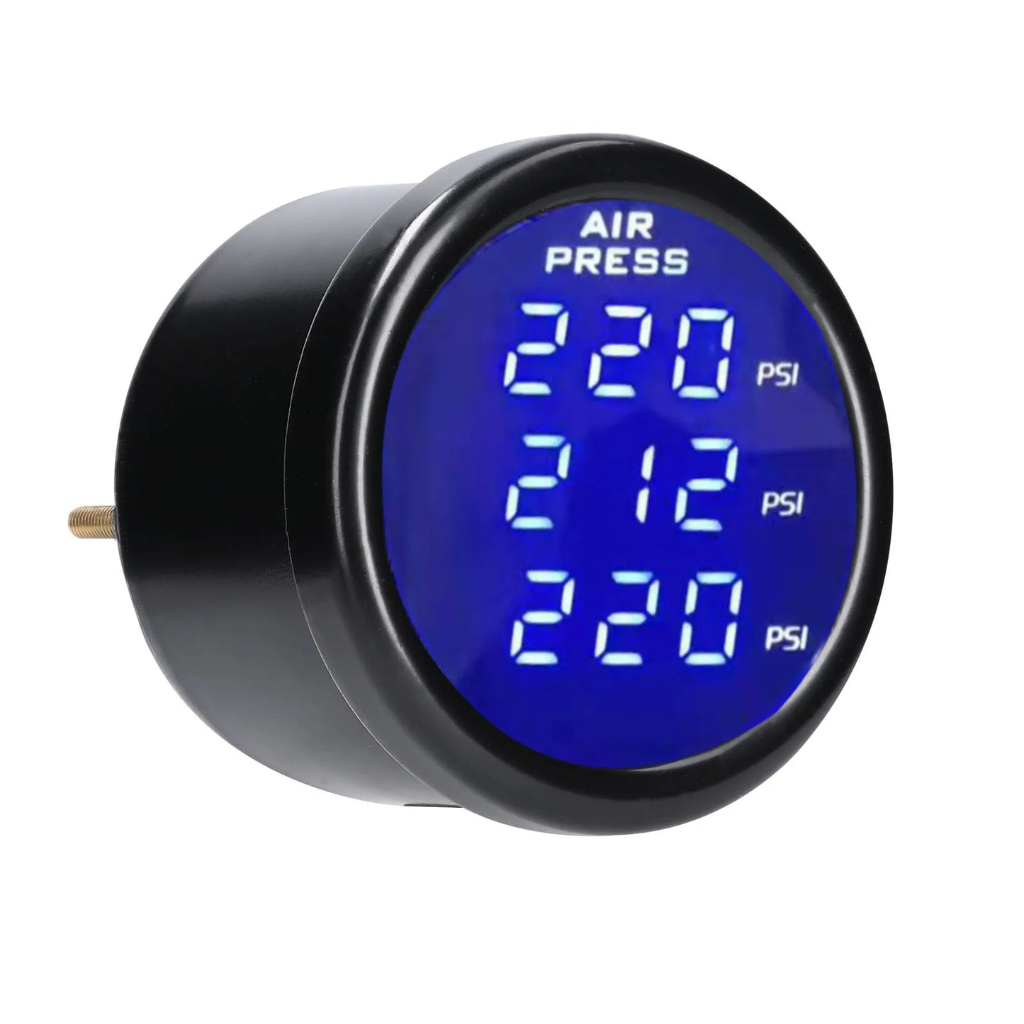 KKMOON Dual/Triple Display Air Pressure Guage LED Digital Air Suspension Gauge 0-220PSI 12/24V with 2pcs/3pcs 1/8NPT Sensors