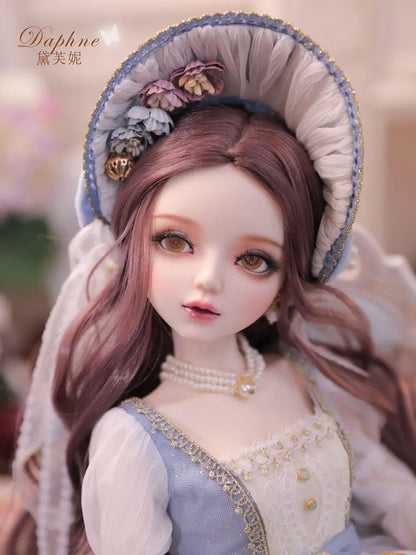 Daphne 1/3 Scale Mjd Ball Jointed Doll Full Set Moveable Two Tone Eyes Vintage Lace Dress Replaceable Outfit Adult Collection