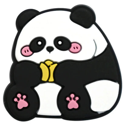 1/20/50/100Pcs Panda Series Shoe Charms Cute animal Shoes Accessories Decoration Clog Sandal Buckle Bithday Holiday Party Gifts