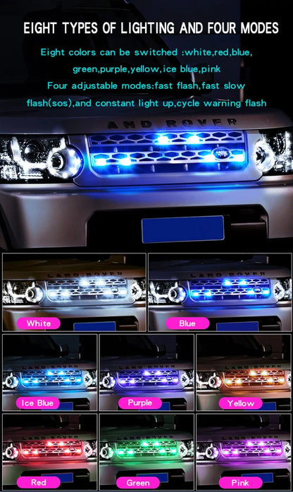 Rechargeable Wireless Light Aircraft Airplane Helicopter Warning Lights RGB Led Motorcycle Strobe lights LED Flash Light