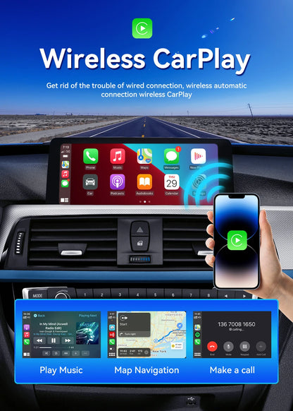 2026 NEW CarlinKit CarPlay Ai Box Qualcomm 8-Core Android 13 Wireless Carplay Android Auto Car Video TV Box WiFi SIM For Netflix