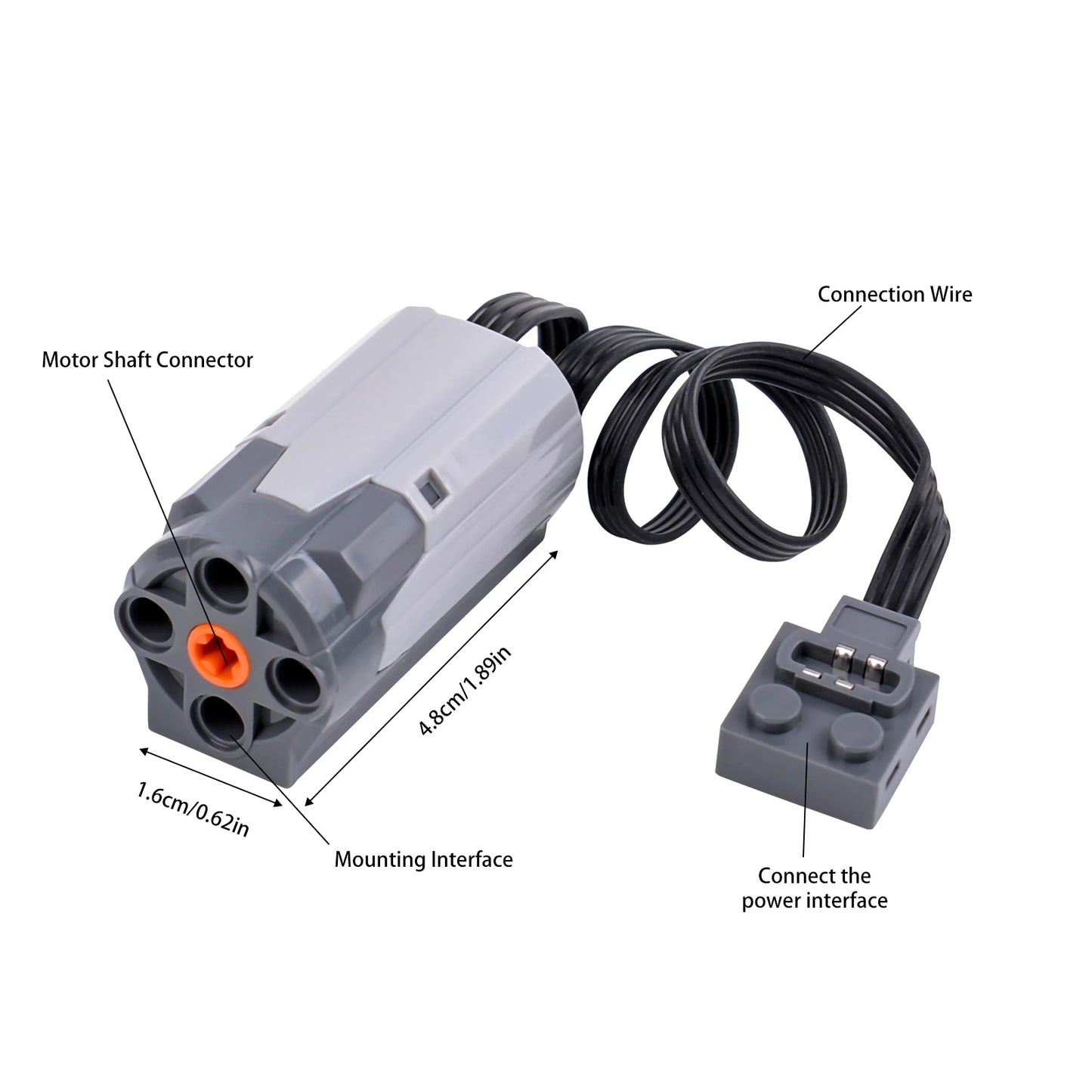 MOC Power Functions Part Building Blocks Train Track Motor Battery Box Infrared Remote Control Receiver M-motor for Legoeds